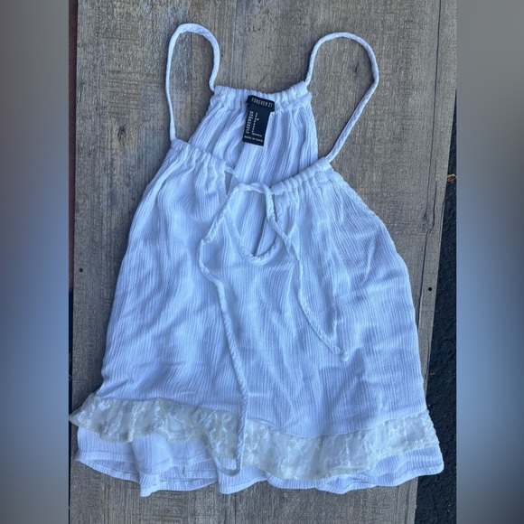Forever 21 white small Halter Blouse - Picture 2 of 5